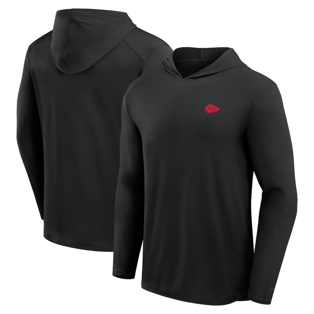 Kansas City Chiefs Front Office Power Mono Long Sleeve Hoodie T-Shirt - Black cheap