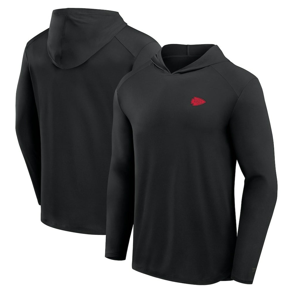 Kansas City Chiefs Front Office Power Mono Long Sleeve Hoodie T-Shirt - Black cheap