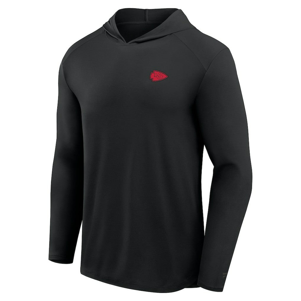 Kansas City Chiefs Front Office Power Mono Long Sleeve Hoodie T-Shirt - Black cheap