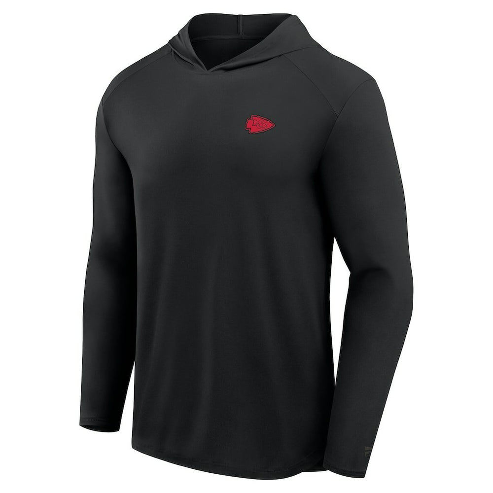 Kansas City Chiefs Front Office Power Mono Long Sleeve Hoodie T-Shirt - Black cheap