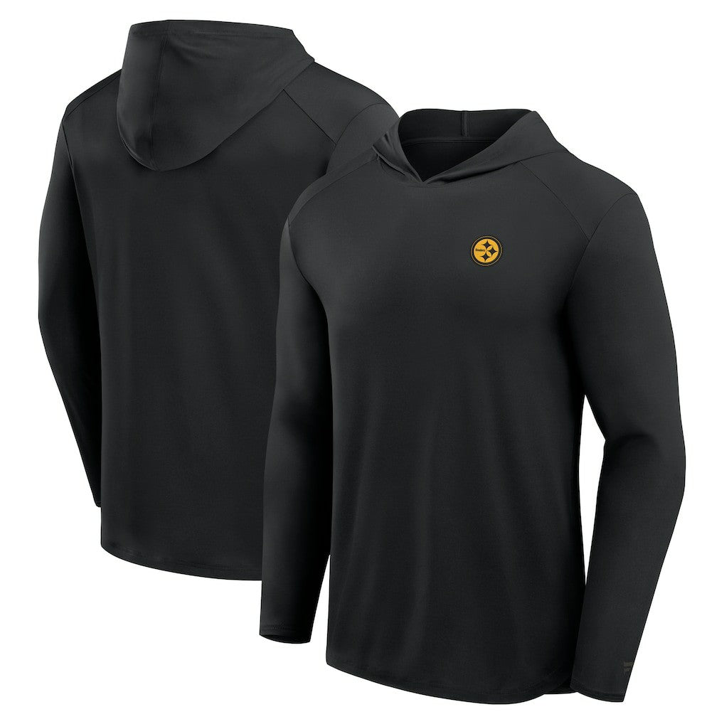 Pittsburgh Steelers Front Office Power Mono Long Sleeve Hoodie T-Shirt - Black outlet