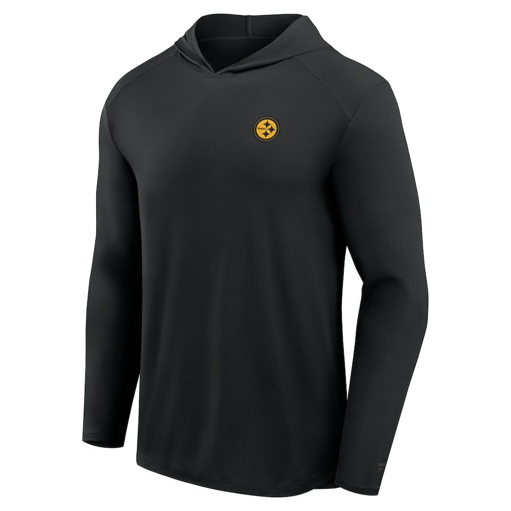 Pittsburgh Steelers Front Office Power Mono Long Sleeve Hoodie T-Shirt - Black outlet