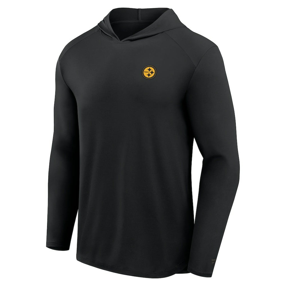 Pittsburgh Steelers Front Office Power Mono Long Sleeve Hoodie T-Shirt - Black outlet
