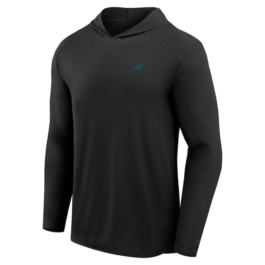 Philadelphia Eagles Front Office Power Mono Long Sleeve Hoodie T-Shirt - Black on sale