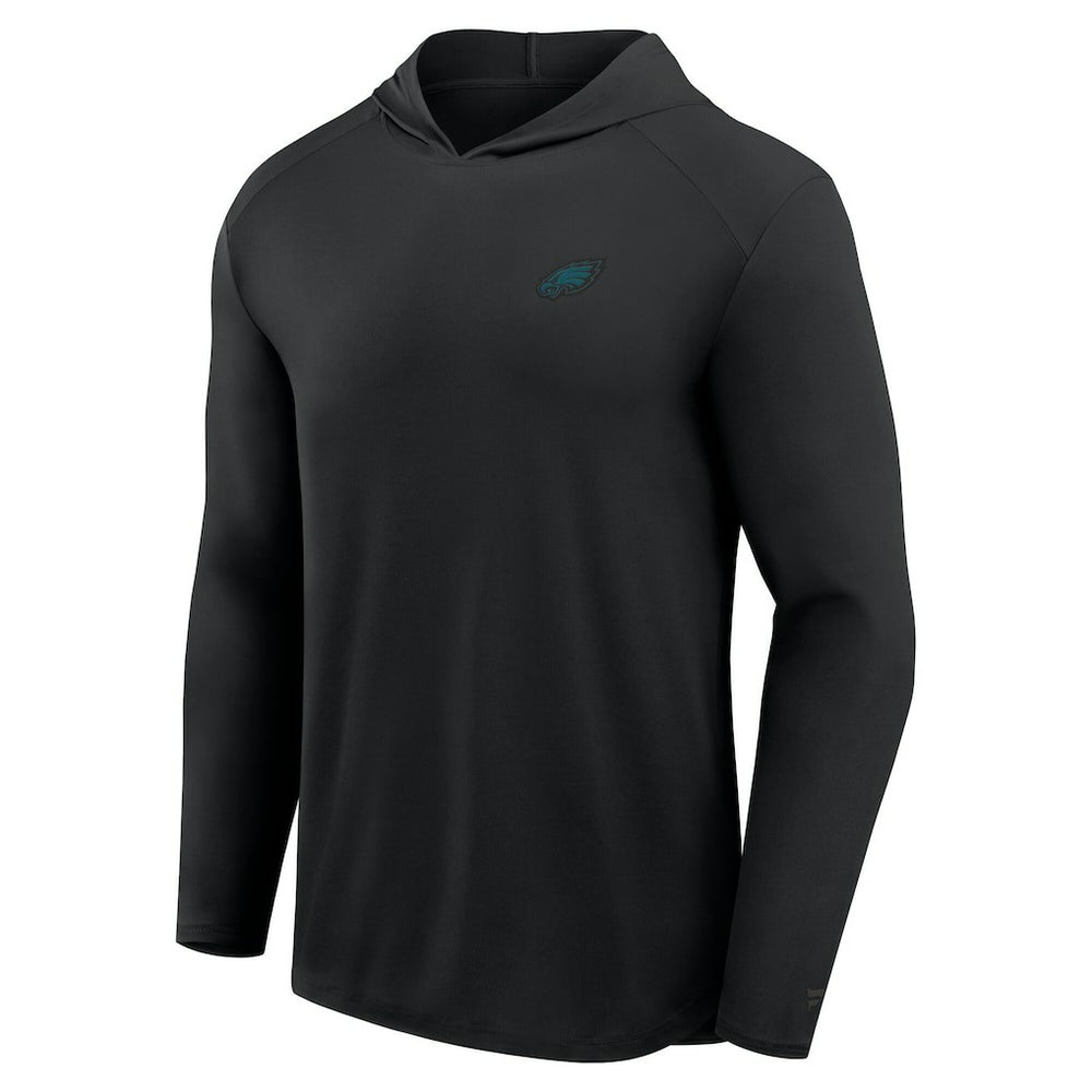 Philadelphia Eagles Front Office Power Mono Long Sleeve Hoodie T-Shirt - Black on sale