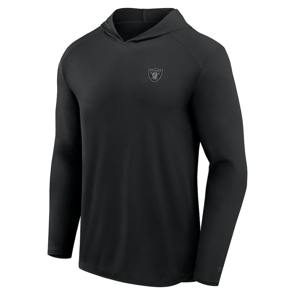 Las Vegas Raiders Front Office Power Mono Long Sleeve Hoodie T-Shirt - Black for sale