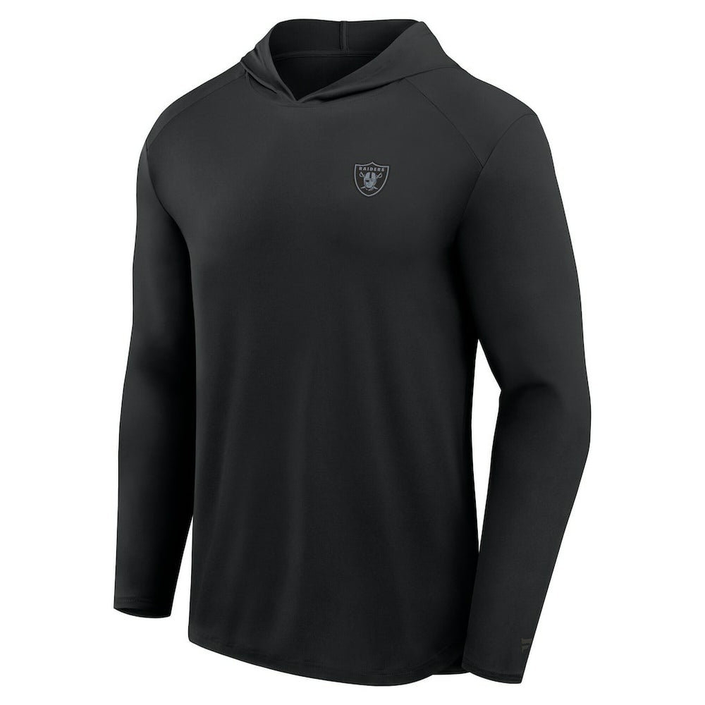 Las Vegas Raiders Front Office Power Mono Long Sleeve Hoodie T-Shirt - Black for sale