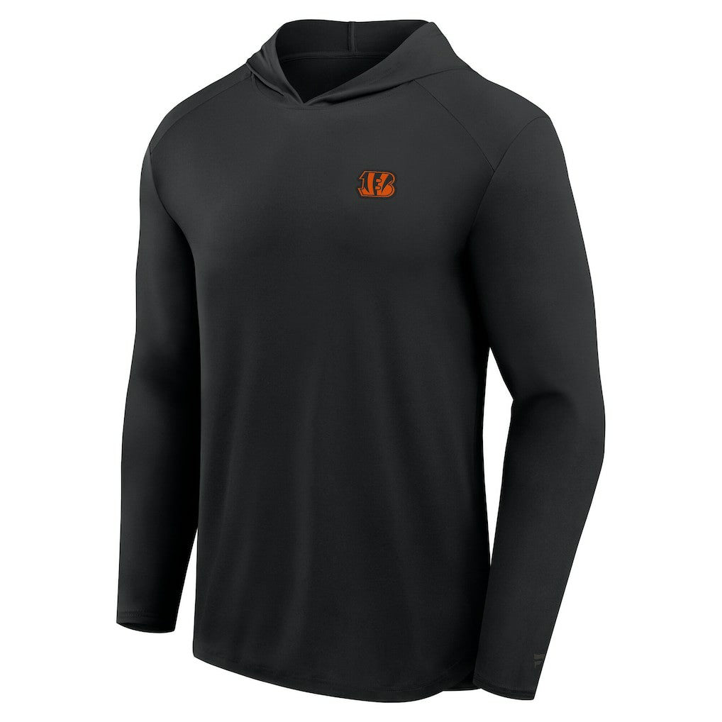 Cincinnati Bengals Front Office Power Mono Long Sleeve Hoodie T-Shirt - Black on sale