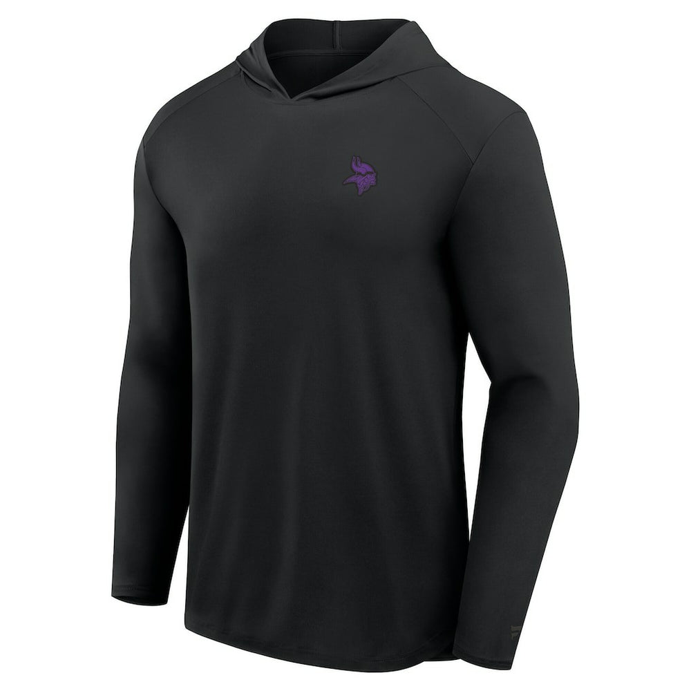Minnesota Vikings Front Office Power Mono Long Sleeve Hoodie T-Shirt - Black sale