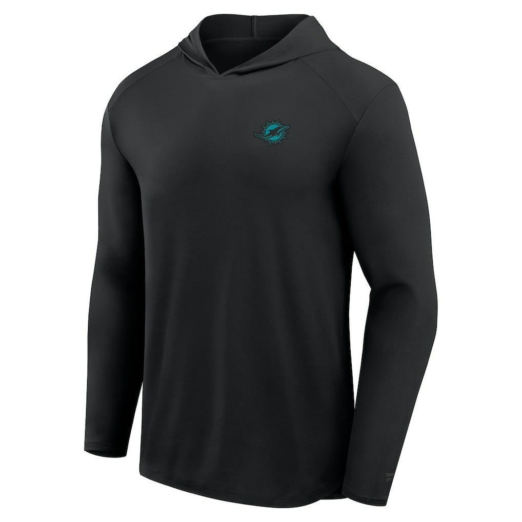 Miami Dolphins Front Office Power Mono Long Sleeve Hoodie T-Shirt - Black online