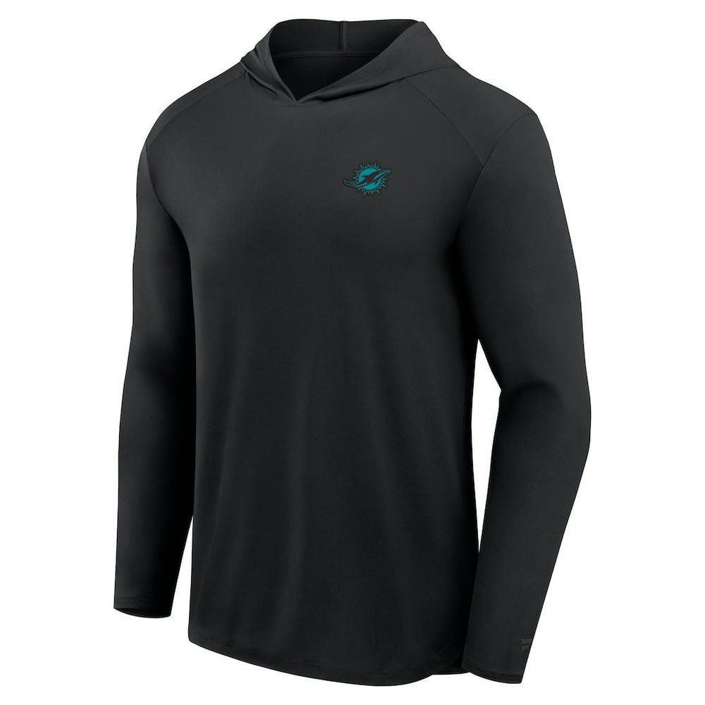 Miami Dolphins Front Office Power Mono Long Sleeve Hoodie T-Shirt - Black online