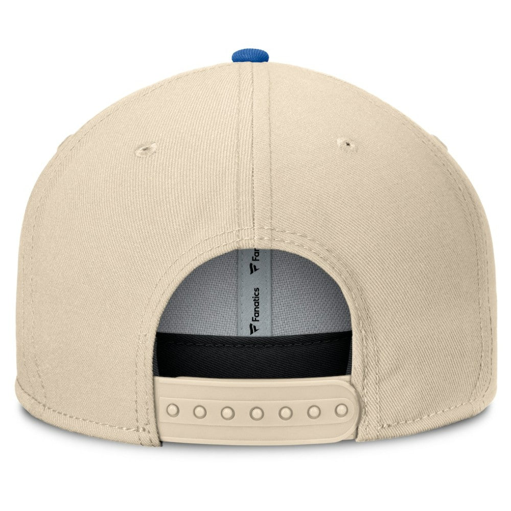 Texas Rangers Cooperstown Collection Bounder Snapback Hat - Natural/Royal