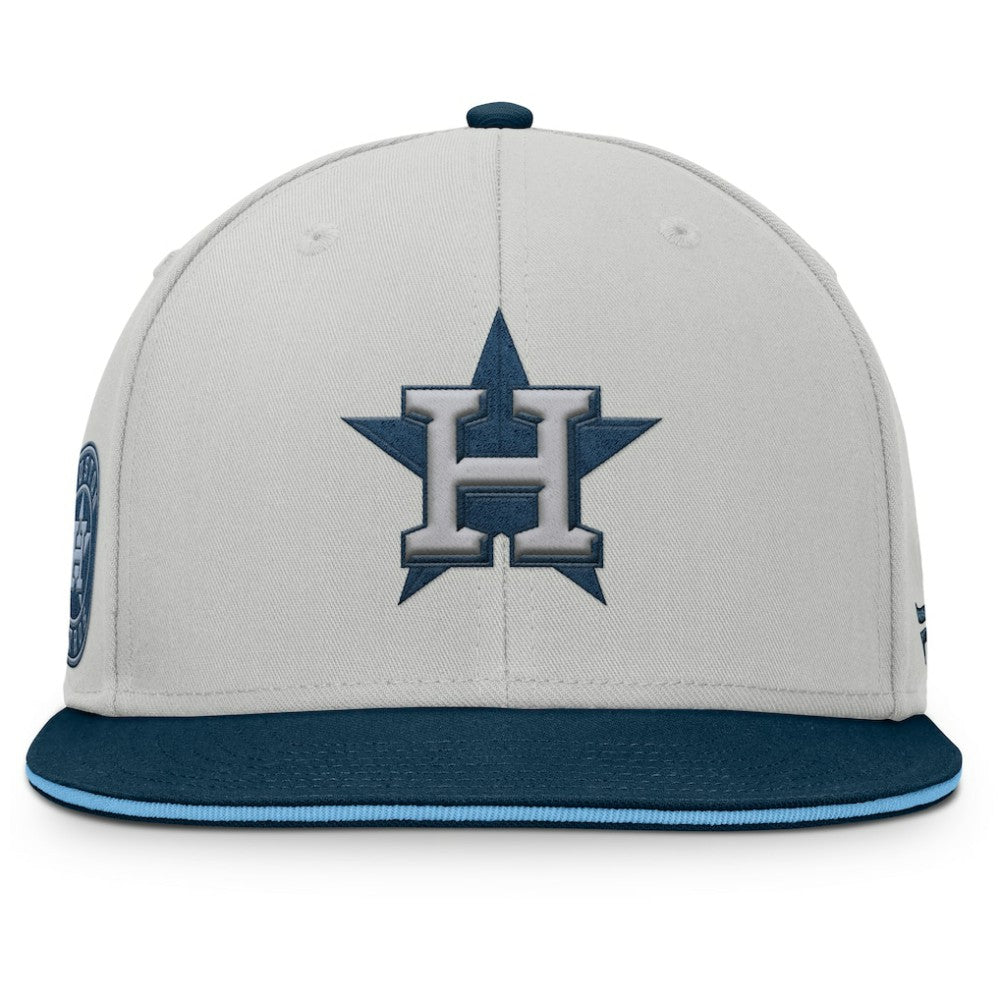 Houston Astros Knuckleball Snapback Hat - Gray