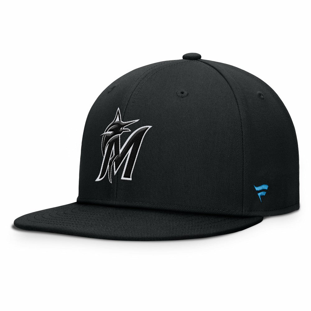 Miami Marlins Walk-Off Bullpen Snapback Hat - Black