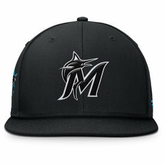 Miami Marlins Walk-Off Bullpen Snapback Hat - Black