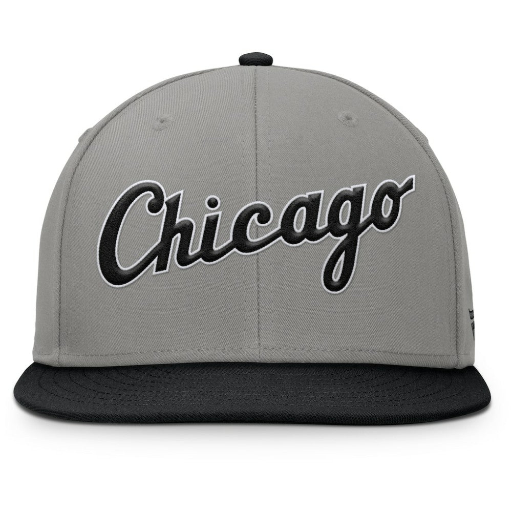 Chicago White Sox Clubhouse Dugout Fitted Hat - Gray/Black