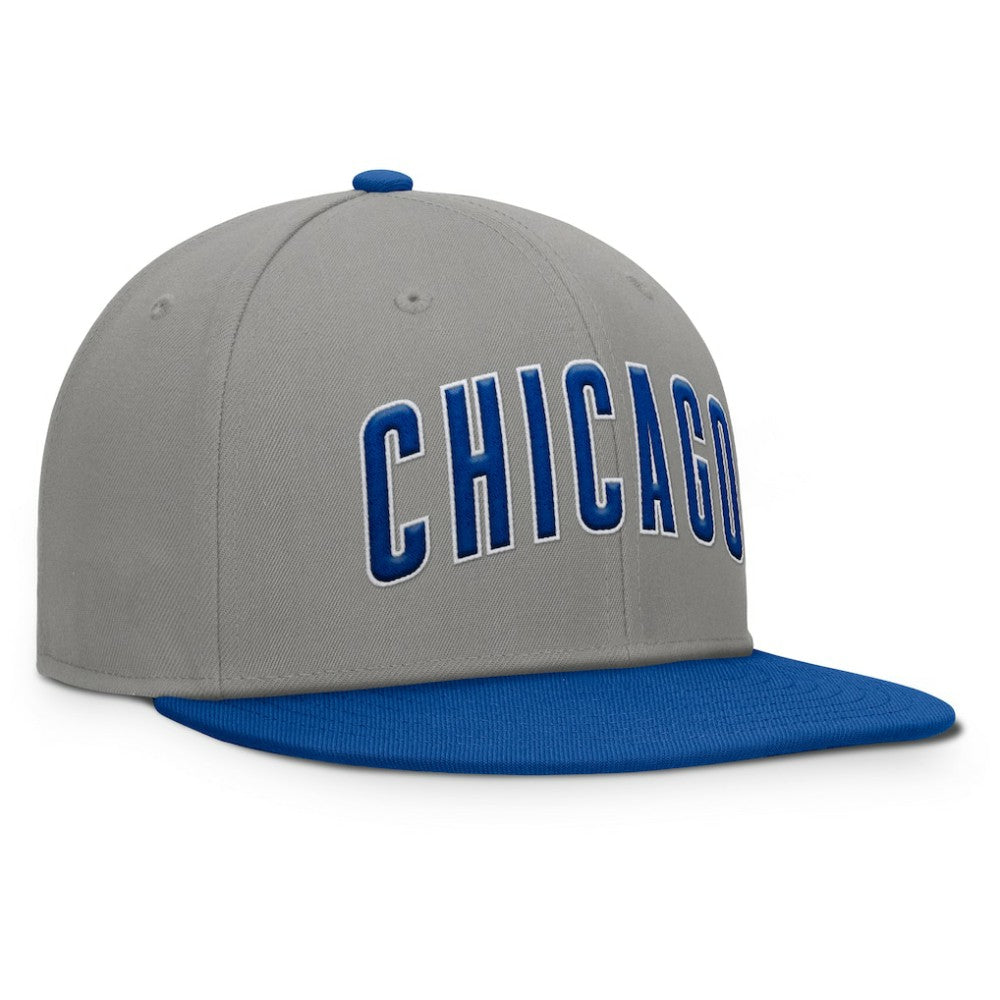 Chicago Cubs Clubhouse Dugout Fitted Hat - Gray/Royal