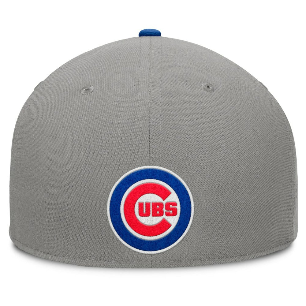 Chicago Cubs Clubhouse Dugout Fitted Hat - Gray/Royal