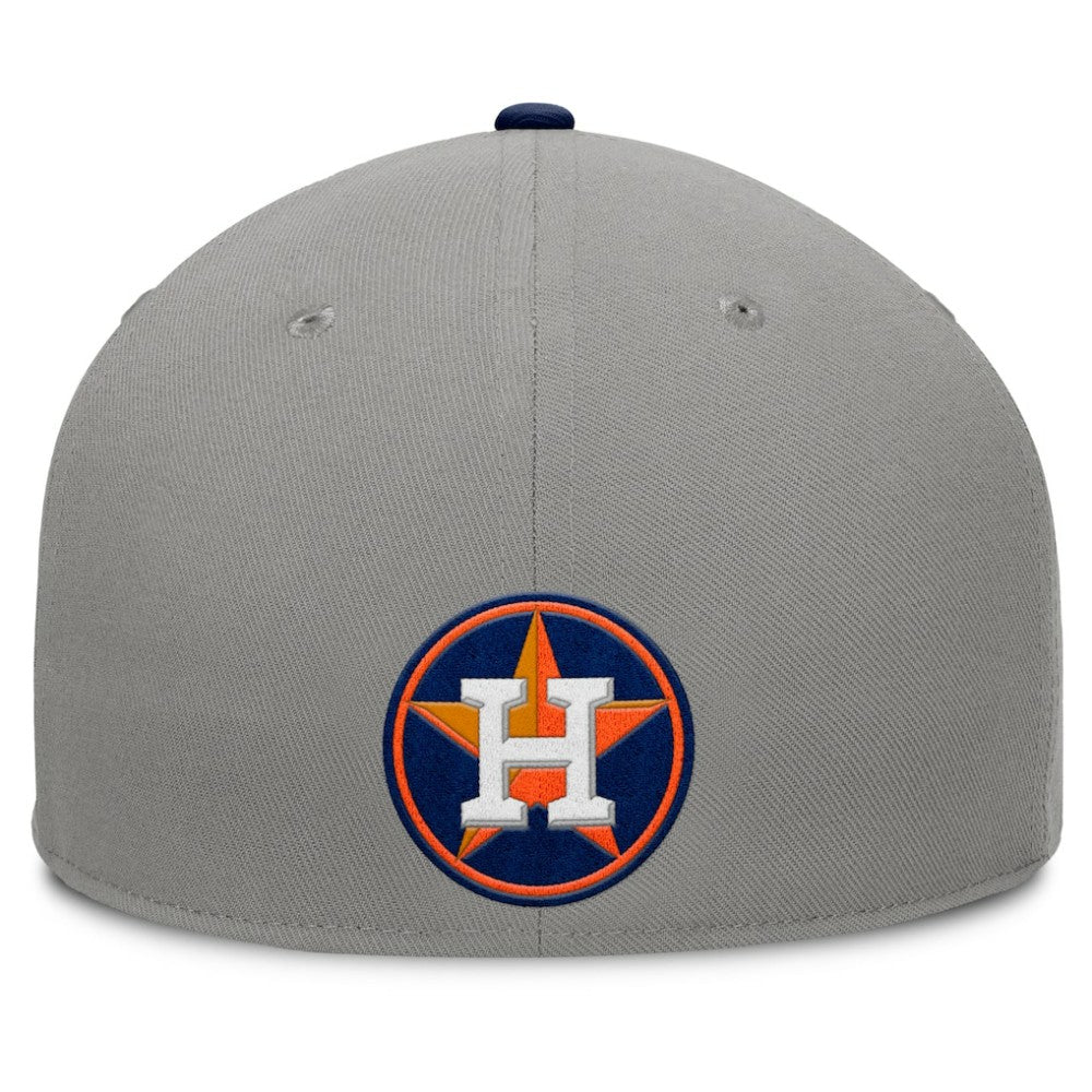 Houston Astros Clubhouse Dugout Fitted Hat - Gray/Navy