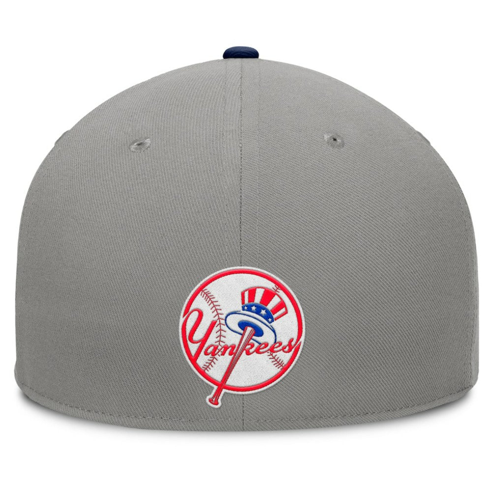 New York Yankees Clubhouse Dugout Fitted Hat - Gray/Navy