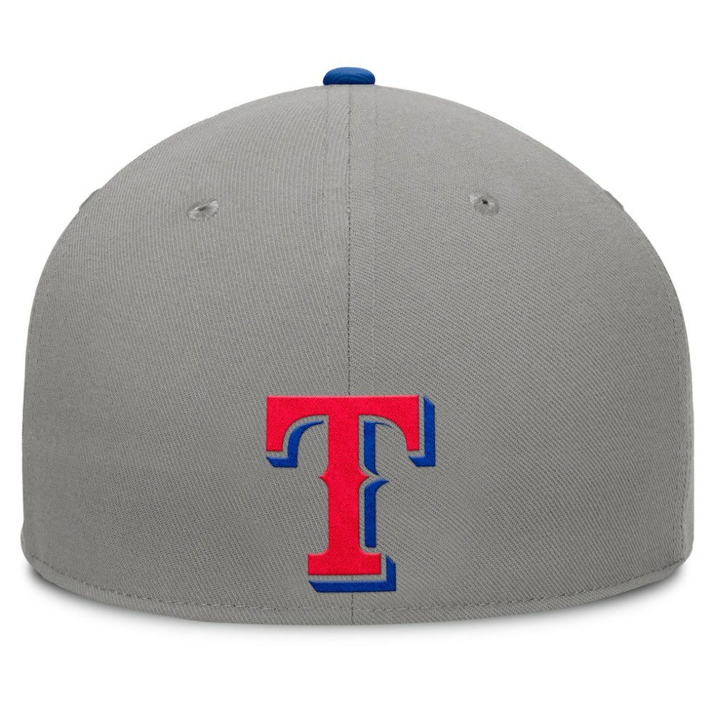 Texas Rangers Clubhouse Dugout Fitted Hat - Gray/Royal