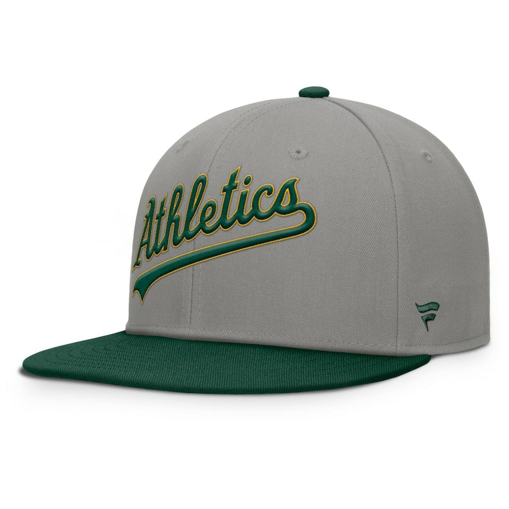 Athletics Clubhouse Dugout Fitted Hat - Gray/Green