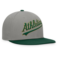 Athletics Clubhouse Dugout Fitted Hat - Gray/Green