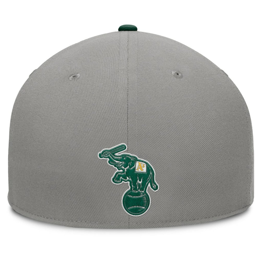 Athletics Clubhouse Dugout Fitted Hat - Gray/Green