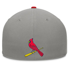 St. Louis Cardinals Clubhouse Dugout Fitted Hat - Gray/Red
