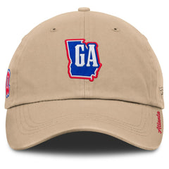 Atlanta Braves Women's Cooperstown Collection Adjustable Hat - Tan