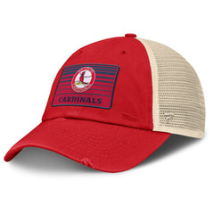 St. Louis Cardinals Cooperstown Collection Eastbound Mesh Adjustable Hat - Red/Natural
