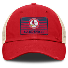 St. Louis Cardinals Cooperstown Collection Eastbound Mesh Adjustable Hat - Red/Natural