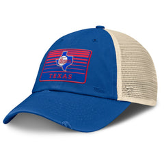 Texas Rangers Cooperstown Collection Eastbound Mesh Adjustable Hat - Royal/Natural