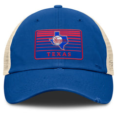 Texas Rangers Cooperstown Collection Eastbound Mesh Adjustable Hat - Royal/Natural