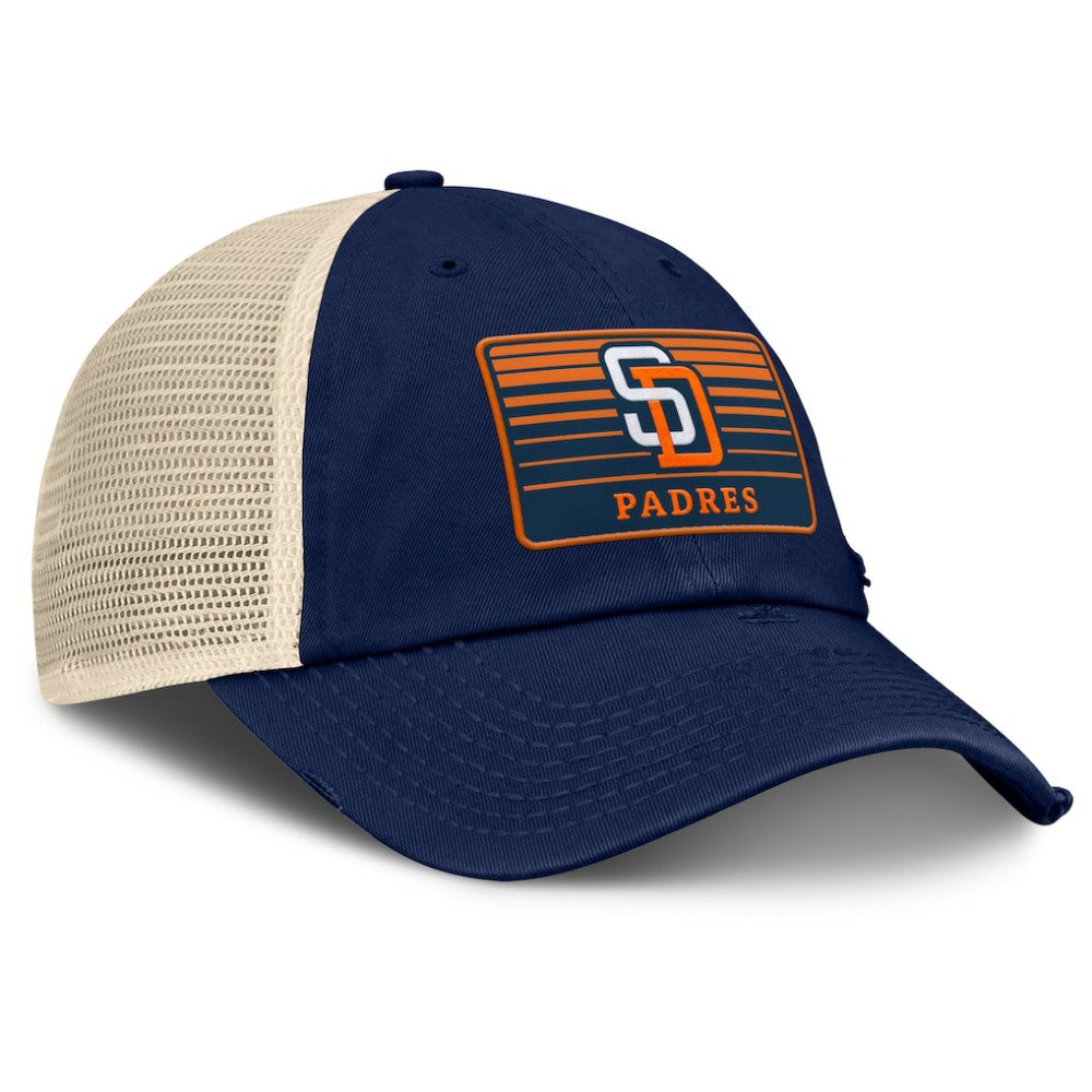 San Diego Padres Cooperstown Collection Eastbound Mesh Adjustable Hat - Navy/Natural