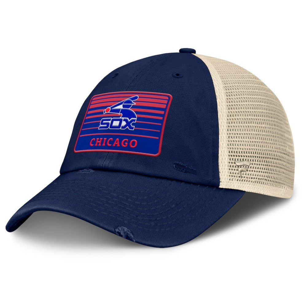 Chicago White Sox Cooperstown Collection Eastbound Mesh Adjustable Hat - Navy/Natural