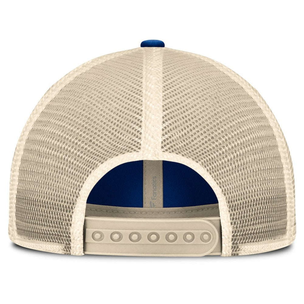 Atlanta Braves Cooperstown Collection Eastbound Mesh Adjustable Hat - Royal/Natural