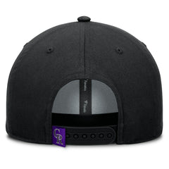 Colorado Rockies Clubhouse Foul Ball A-Frame Adjustable Hat - Black