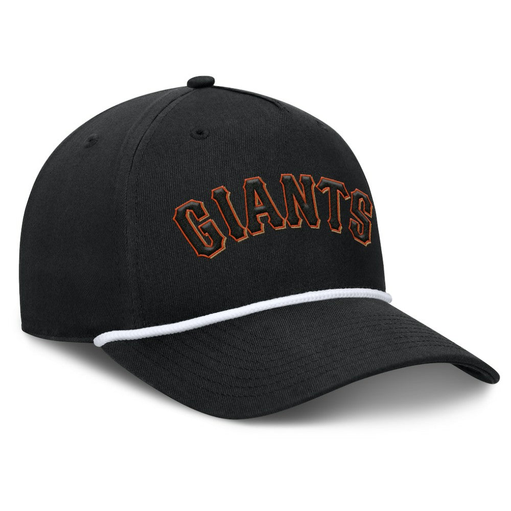 San Francisco Giants Clubhouse Foul Ball A-Frame Adjustable Hat - Black
