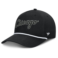 Chicago White Sox Clubhouse Foul Ball A-Frame Adjustable Hat - Black