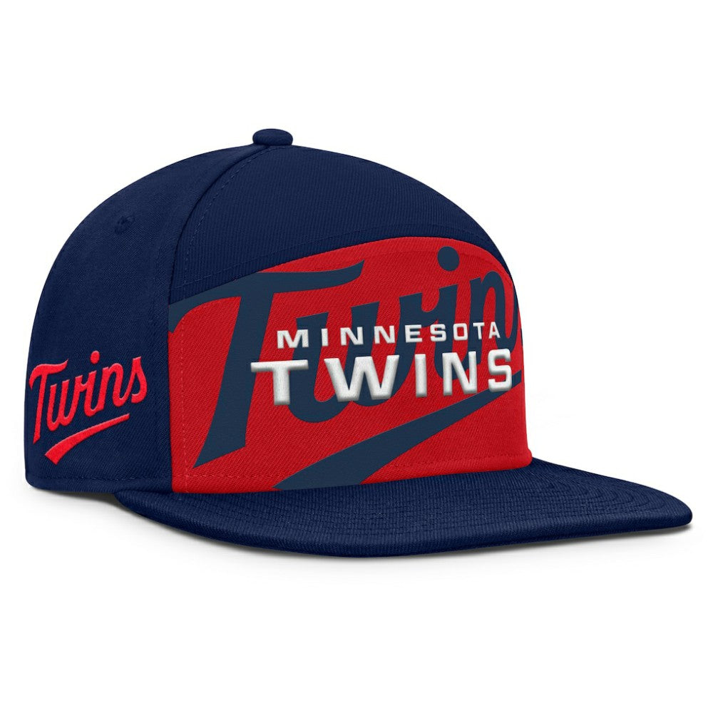 Minnesota Twins Clubhouse Splitter Snapback Hat - Navy/Red