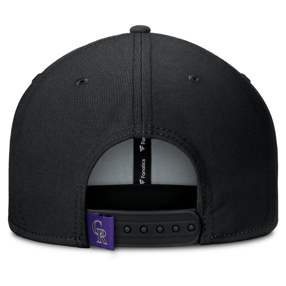 Colorado Rockies Clubhouse Splitter Snapback Hat - Black/Purple