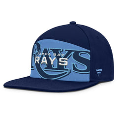 Tampa Bay Rays Clubhouse Splitter Snapback Hat - Navy/Light Blue