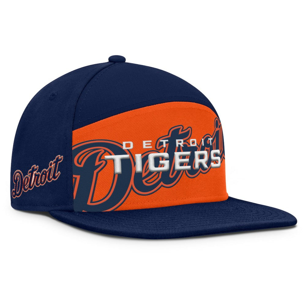 Detroit Tigers Clubhouse Splitter Snapback Hat - Navy/Orange