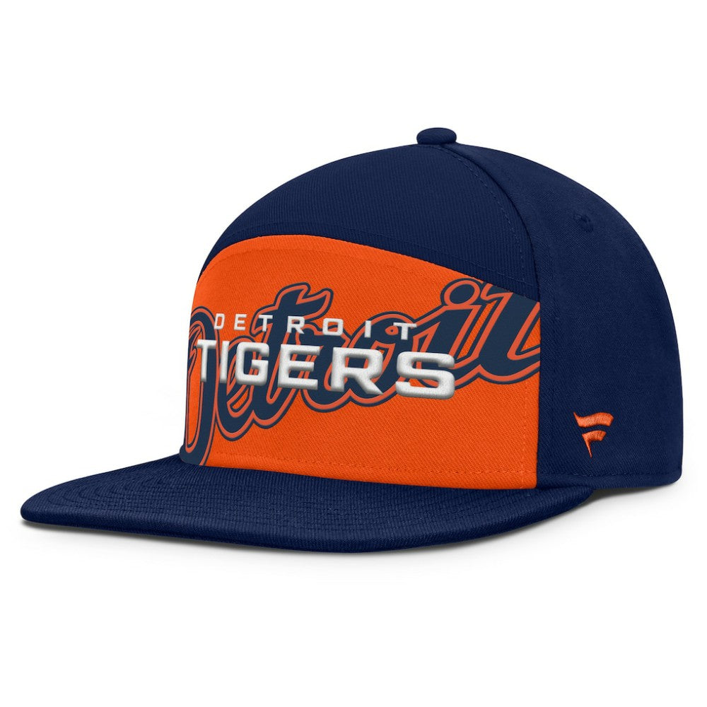 Detroit Tigers Clubhouse Splitter Snapback Hat - Navy/Orange