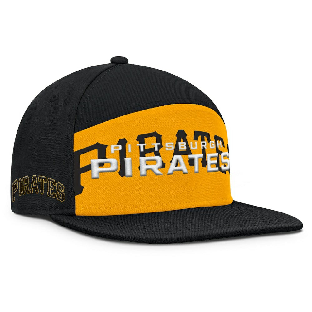 Pittsburgh Pirates Clubhouse Splitter Snapback Hat - Black/Gold
