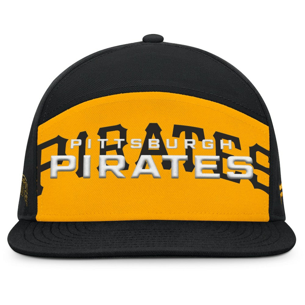 Pittsburgh Pirates Clubhouse Splitter Snapback Hat - Black/Gold