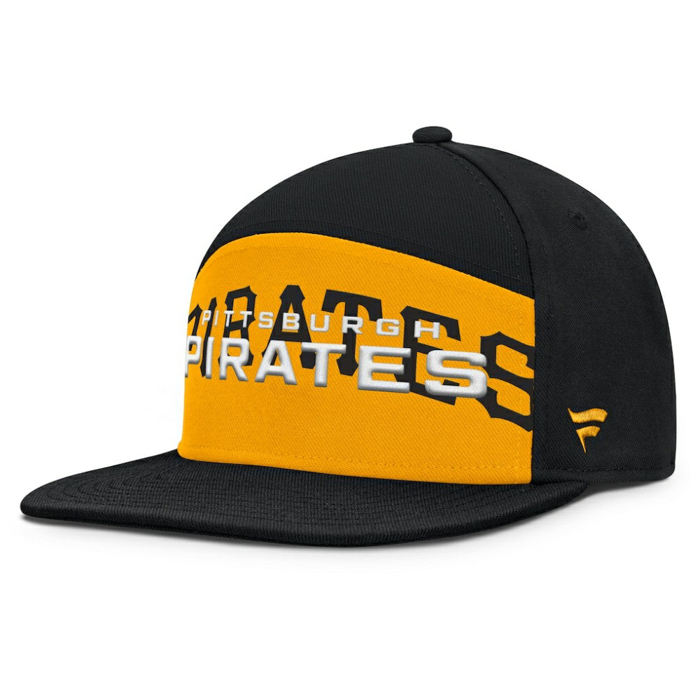 Pittsburgh Pirates Clubhouse Splitter Snapback Hat - Black/Gold