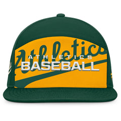 Athletics Clubhouse Splitter Snapback Hat - Green/Gold