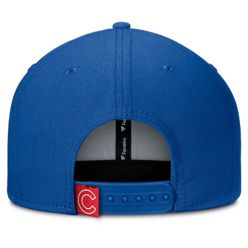 Chicago Cubs Clubhouse Splitter Snapback Hat - Royal/Red